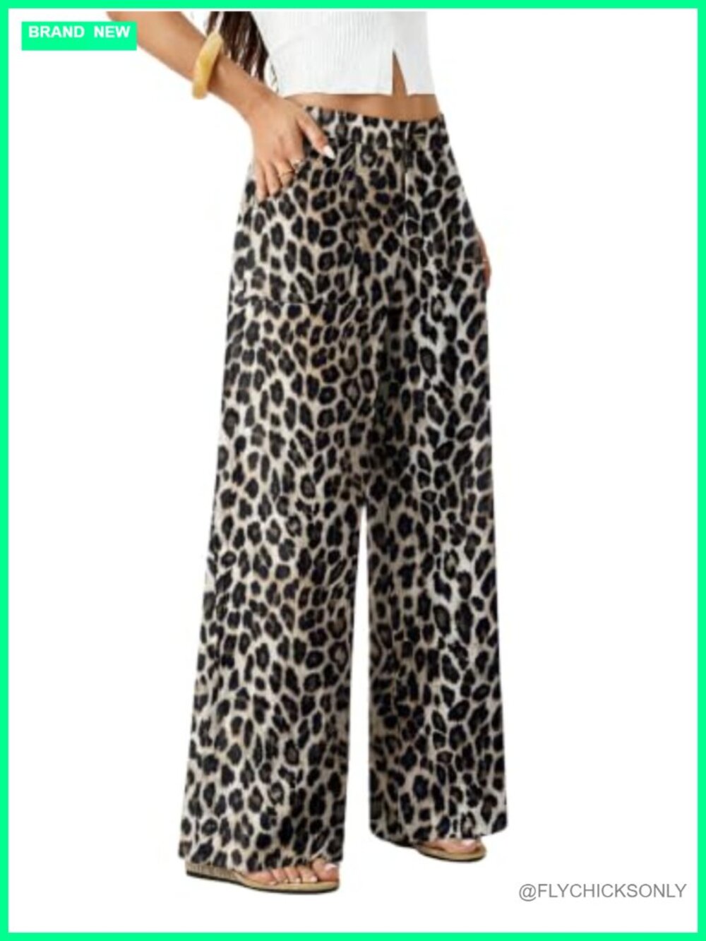 Wide Leg Pants Women High Waist Business Casual Flowy Trousers Palazzo